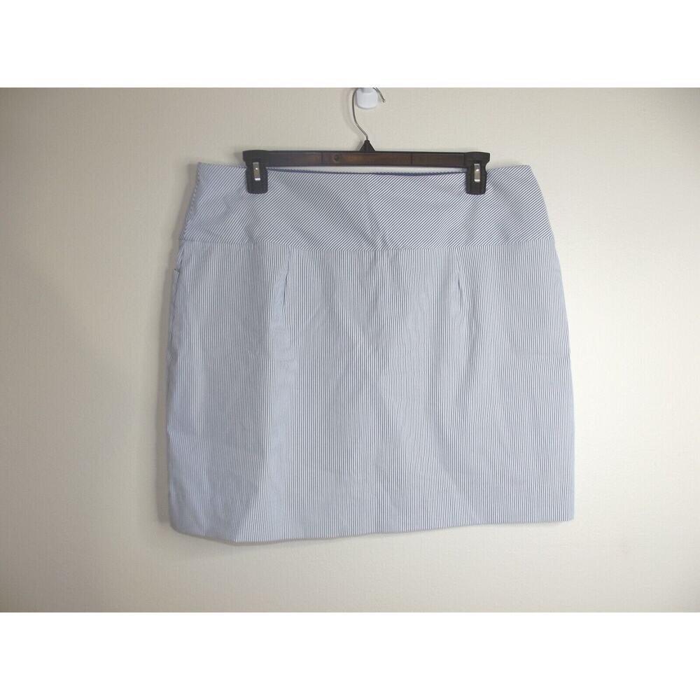 SC & Co Womens GOLF SKORT - Size XXL - Blue Seersucker Pockets Skirt Compression - Picture 2 of 10